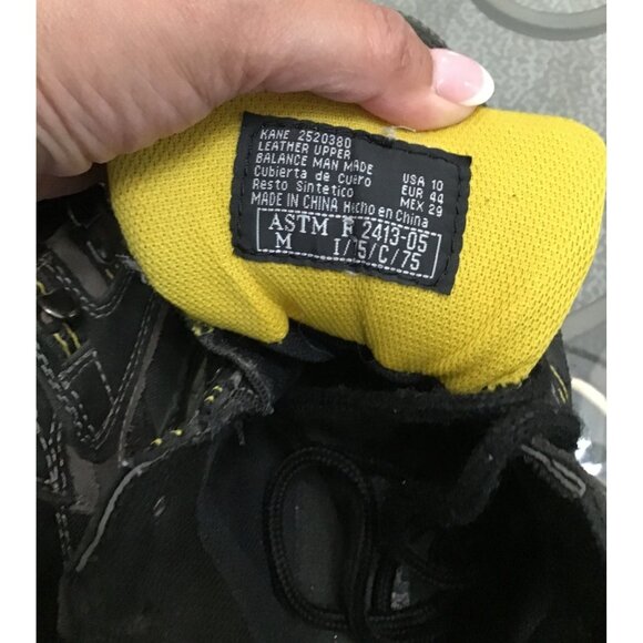 BRAHMA BOOTS- MENS BLACK STEEL TOE LACE UP WORKING BOOTS SIZE 10 - Picture 5 of 7